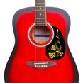 thumbnail image 3 of Paquete de 10 adhesivos artesanales, protector de paster, cubierta antiarañazos, suministros de guitarra resistentes al desgaste, pájaro Accesorios para instrumentos musicales Flor negra/dorada Soidarity OD025587-04, 3 of 6