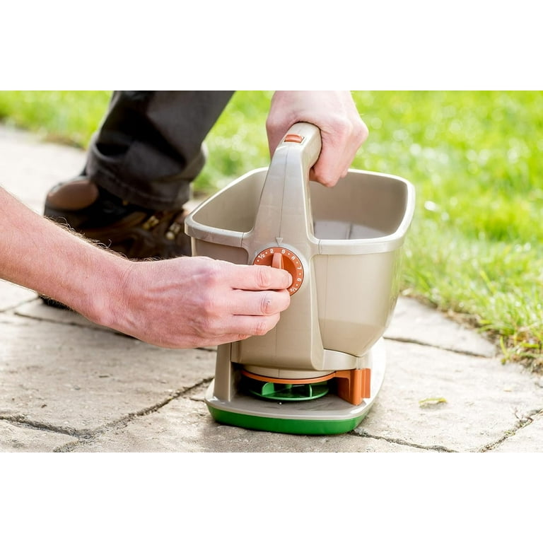 Scotts Wizz Battery-Powered Handheld Spreader Fertilizer, Seed