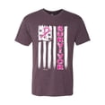 thumbnail image 2 of Survivor Awareness Flag Awareness Mens Premium Tri Blend T-Shirt, Vintage Purple, X-Large, 2 of 3