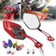 thumbnail image 2 of Soumake 2Pcs/Set 8/10mm Motorbike Scooter Motorcycle Handlebar Mount Rear View Mirrors, 2 of 8