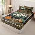 thumbnail image 2 of catabedysis Vintage Camouflage Print Zipper Full Size Comforter Sets with Fitted Sheet and 2 Pillowcases,Outdoor Camping Adcenture Zipper Bedding Set For Camper Gifts,Black Reversible,4-Piece, 2 of 7