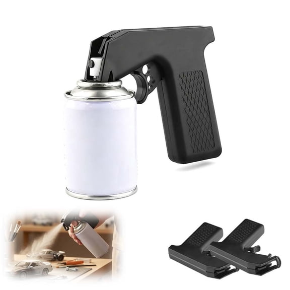 Aerosol Spray Can Trigger Handle, Ergonomic Spray Paint Handle Attachment for Standard Aerosol Cans, Even Spray Control Tool for DIY, Furniture, and Car Touch Up