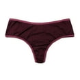 thumbnail image 2 of Hanky Panky MoveCalm Hi-Rise Thong (2P1924),Large,Dried Cherry/Damson Plum, 2 of 3