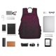 thumbnail image 4 of Balery Dark Purple Glitter Mochila ligera para hombre y mujer: duradera e impermeable, ideal para la escuela, el trabajo, viajes y uso diario., 4 of 7