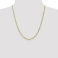 thumbnail image 2 of Auriga 14k Yellow Gold 3mm Open Curb Chain Necklace 22inch for Women, 2 of 6