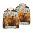 thumbnail image 6 of Bingfone Yak Men's Drawstring Hoodie Long Sleeve Pocket Sweatshirts-Large, 6 of 6