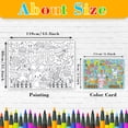 thumbnail image 3 of LEWEEN Easter Coloring Poster Tablecloth 43x31 Inch, Kids Crafts School Activities Party Decorations, Safe Sturdy Kraft Paper Coloring Fun For Easter Celebrations, 3 of 7