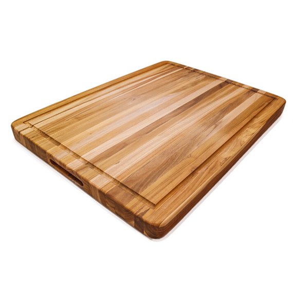 Teak Haus 108 24x18x1.5" Teakwood Food Preparation Carving Board