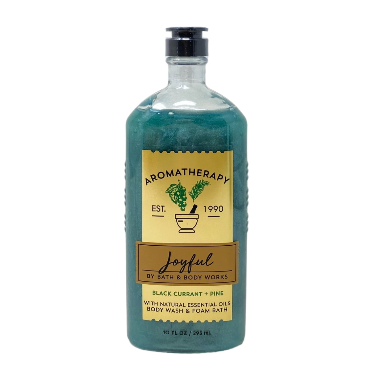 Bath and Body Works Aromatherapy Joyful BLACK CURRANT + PINE 2 Piece Bundle - Body Cream and Body Wash & Foam Bath - Full Size