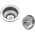 thumbnail image 4 of Avalon Kitchen Sink Basket Strainer Stainless Steel Universal Fit 3-1/2 Inch Chrome Finished, 4 of 6