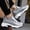 Grey, variant on Men's 10cm Hidden Wedge Sneakers, Breathable Mesh Casual Running Shoes, Lightweight Elevator Athletic Trainers, 3 Colors, Sizes US 6-11