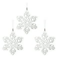 thumbnail image 2 of Fufafayo under $5 Christmas Acrylic Hanging Decorations, 3-Piece Crystal Transparent Ice Pendants, Colorful Snowflake Tree Ornaments for Xmas Tree, Window, Seasonal Display, 2 of 6