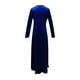 thumbnail image 5 of Moda mujer elegante casual sólido vestido con cuello en v manga larga vestido de fiesta largo Fridja  NMB4984, 5 of 5