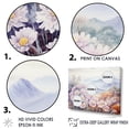thumbnail image 3 of Designart "Mountain Meadow Adorned With Mums" Flowers Floater Framed Wall Decor, 3 of 5
