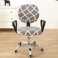 thumbnail image 2 of Moonsaad Stretch Office Computer Rotating Chair Split Cover, Spandex Seat Cover Chair Protector Slipcover, 2 of 8