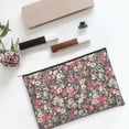 thumbnail image 6 of Hirioo Many Kind Of Flowers for Paper Reusable Cosmetic Bag Zipper Encouragement Travel Pouch Toiletry Bag for Women Girls, 6 of 7