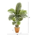 thumbnail image 2 of Nearly Natural 56in. Areca Palm Artificial Tree in Terracotta Planter , Green, 2 of 2