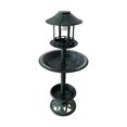 thumbnail image 3 of Garden Bird Bath Feeding Station Planter Solar Powered Light Feeder Ornamento Verde Baoblaze bebedero para pájaros al aire libre, 3 of 8