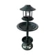 thumbnail image 3 of Garden Bird Bath Feeding Station Planter Solar Powered Light Feeder Ornamento Verde Baoblaze bebedero para pájaros al aire libre, 3 of 8