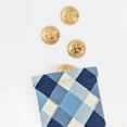 thumbnail image 6 of Leather Change Purse 4.3×3.9in Small Storage Bag Automatic Closure Anti-Stain Easy To Clean, Small And Convenient Argyle Plaid Lightskyblue_49288_3, 6 of 8