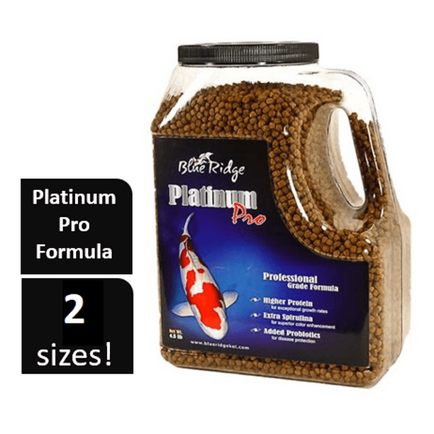 Blue Ridge Platinum Pro Professional Koi & Goldfish Fish Food Pellets
