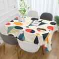 thumbnail image 2 of Yayeee Tablecloths 54" x 54" Rectangle Wrinkle Resistant Party Table Cover, Red Geometric, 2 of 8