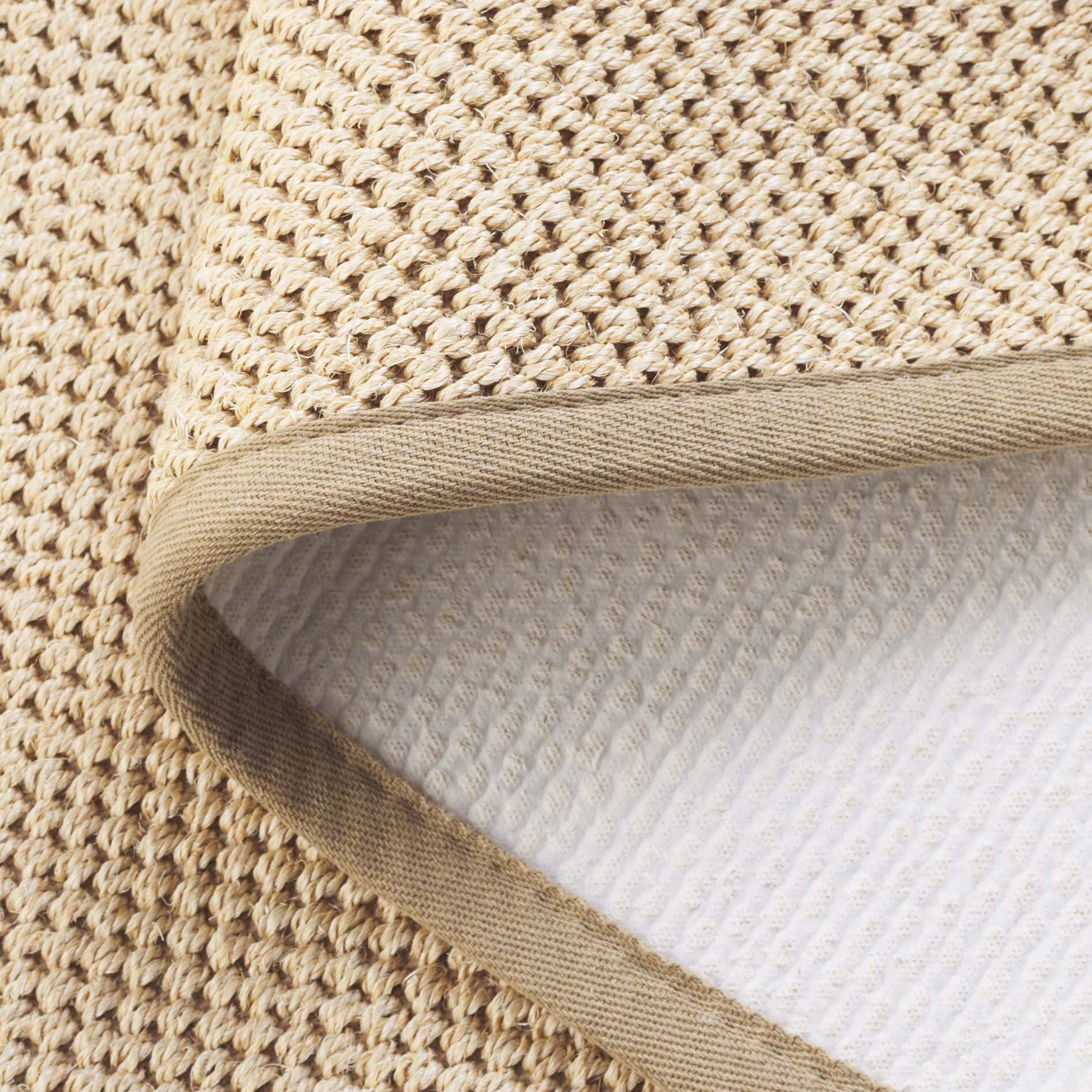 Safavieh Natural Fiber Jovana Solid Runner Rug, Maize/Linen, 2' x 8'
