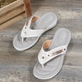 thumbnail image 5 of gakvbuo Summer Slippers For Women Indoor And Outdoor Wide Walking Outdoor SlippersWomen's Ladies Arch-support Sandals Fashion Casual Sandals Shoes Outdoor Flip Flops Beach Wedges Orthopedic Slippers, 5 of 9