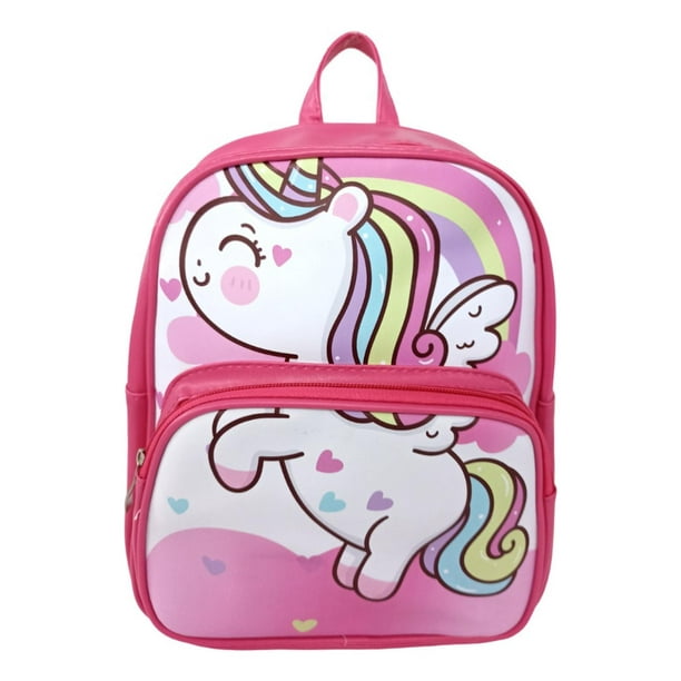 Mochila Casual Escolar Rm Regalomex Unicornio Fucsia Oscuro Chico YC018503