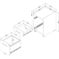 thumbnail image 3 of Pemberly Row 2-Drawer Mobile File Cabinet-Soft Elm and Matte Black, 3 of 3