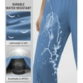thumbnail image 5 of Neiku Lightweight Wide Leg Pants for Women High Waisted Loose Casual Lounge Travel Work Yoga Sweatpants Blue M, 5 of 8