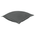 thumbnail image 4 of Delara GOTS Certified 100% Organic Cotton 2 Inch Flange Euro Sham Set of 2, 26"X26", Grey, 4 of 4