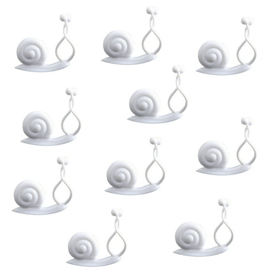 BToBackyard Vine Wall Fixing Device 10pcs Set Gardening Tools Supplies 3 Colors 10PCS ABS Material Snails Sticky Hook Plant Support