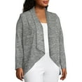 thumbnail image 2 of Just My Size Women's Plus Size French Terry Flyaway Cardigan, 2 of 5