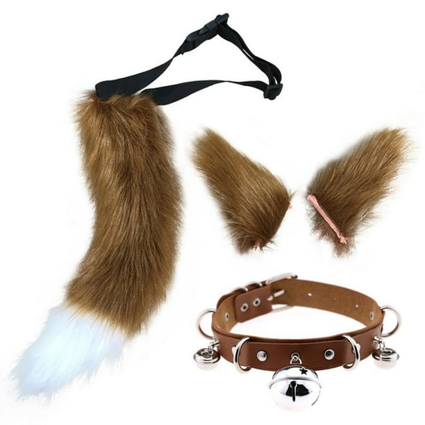 Halloween Fiesta Cosplay Conjunto Navidad Cola Oreja Personalidad Campana Cuello Collar Fabuloso Cosplay Traje Cola sonducket HA043243-08