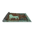 thumbnail image 2 of Ahgly Company Indoor Rectangle Persian Light Blue Traditional Area Rugs, 4' x 6', 2 of 4