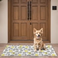 thumbnail image 4 of Yellow Lemon Fruit Slices White Pattern Door Rugs,Washable Non Slip Door Mats Indoor,Decorative Door Mats,Entry Mat Indoor for Entrance,Bedroom,Kitchen,Bathroom,16"x47", 4 of 6