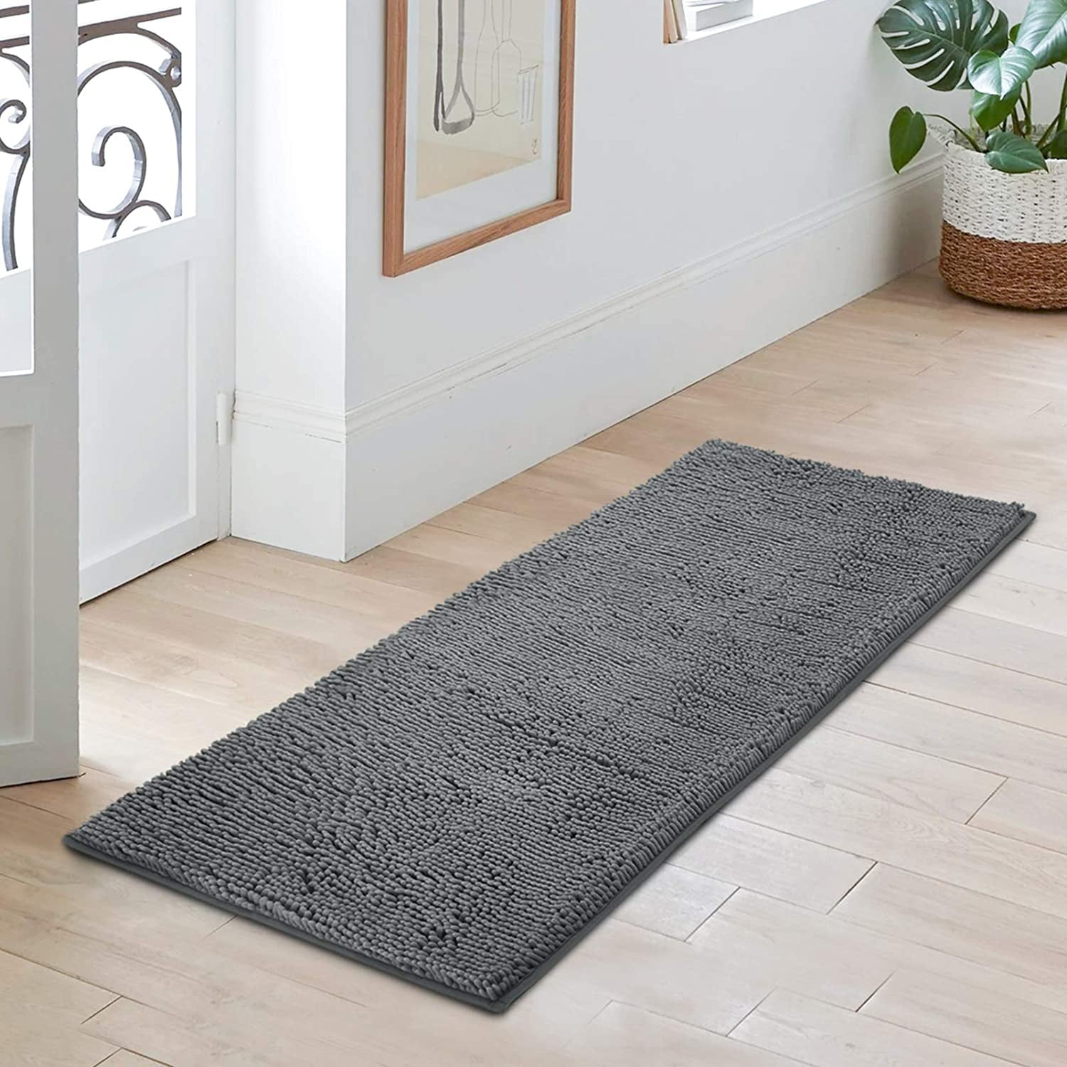 Long Hall Hallway Runners Soft Washable Soft Textured Warm Entrance Mats 
