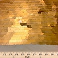 thumbnail image 4 of Paillette Circle Sequins Fabric on Stretch Mesh 52" Wide By The Yard (Gold), 4 of 4