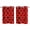 Deep Red, variant on Red Geometric Kitchen Curtains 72 Inch Length, Modern Morocco Abstract Art Grommet Top Bedroom Living Room Curtains, Light Filtering Cafe Curtain Drapes 2 Panels Set 104''x72''