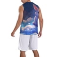 thumbnail image 2 of Naloa Cloud Cute Rabbit Basketball Jersey Reversible Men's Mesh Athletic Sports Shirts Training Practice S-4XLSmall, 2 of 6