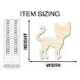 thumbnail image 2 of Unfinished Wood Cat Silhouette Shape - Craft - up to 46" 36" / 3/4", 2 of 5