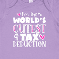 thumbnail image 4 of Inktastic I'm the Worlds Cutest Tax Deduction Pink Hearts Boys or Girls Baby Bodysuit, 4 of 5
