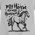 thumbnail image 2 of Instant Message - My Horse Ate My Homework Fitted Short Sleeve Graphic T-Shirt, 2 of 5