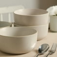 thumbnail image 6 of Earth & Clay Amber 12-Piece Dinnerware Set Stoneware, White Speckled, 6 of 7