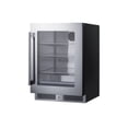 thumbnail image 2 of Summit Sdhg2443lhd 24" Wide 80 Can Capacity Beverage Cooler - Glass, 2 of 3