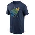 thumbnail image 2 of Men's Nike Navy Tampa Bay Rays Cigar City Local Team T-Shirt, 2 of 3