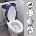thumbnail image 3 of HELLHERO Jellyfish in Starry Sea Lid Cover Set for Toilet Adjustable 2-Piece Elastic Installation Stays in Place for Bathroom Home, 3 of 8