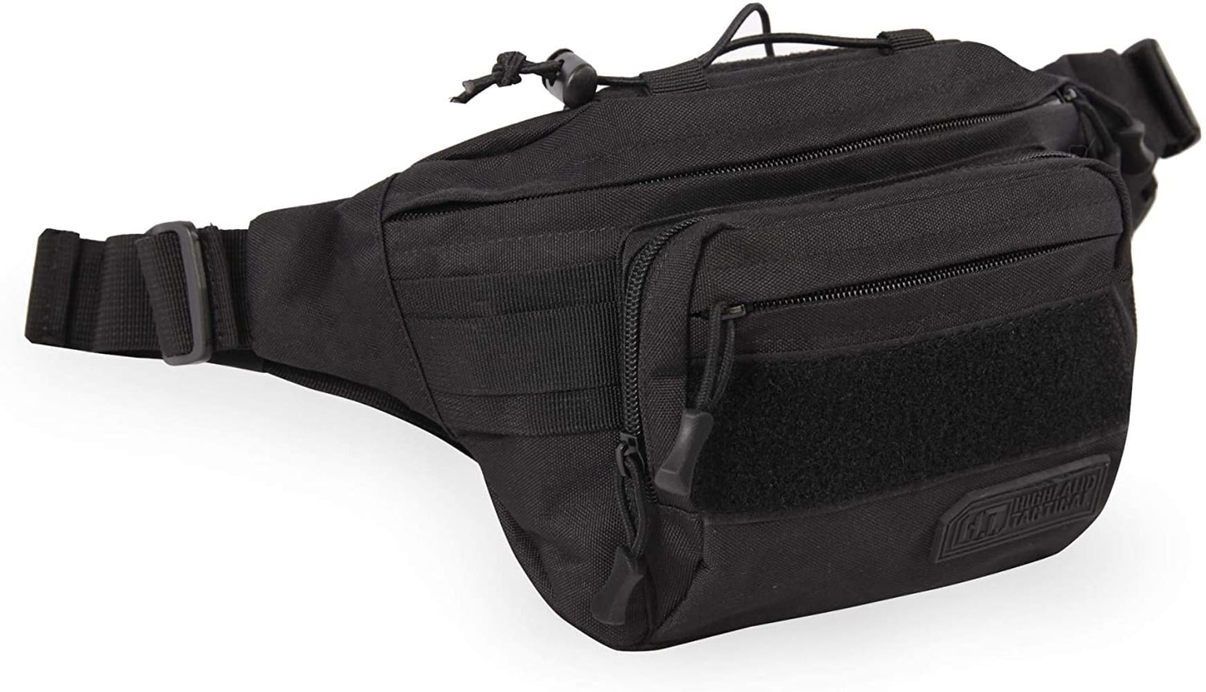 Highland Tactical Sidewinder Adjustable Waist Pack Bag Molle Webbing OD Green 