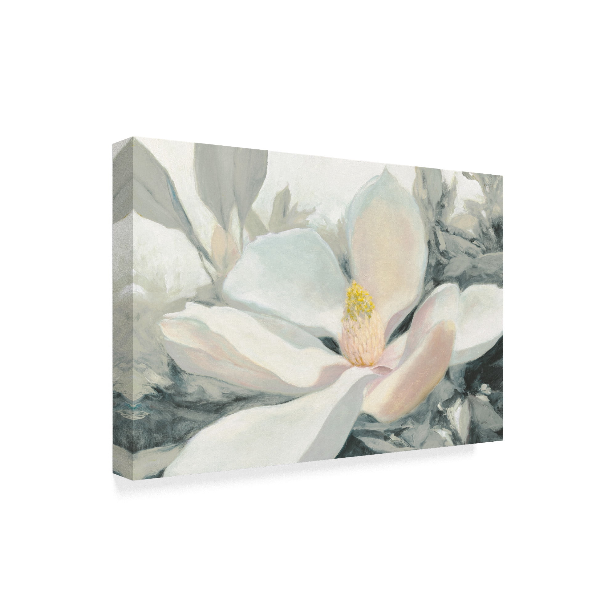 Trademark Fine Art 'Majestic Magnolia Green Gray Crop' Canvas Art by Julia Purinton
